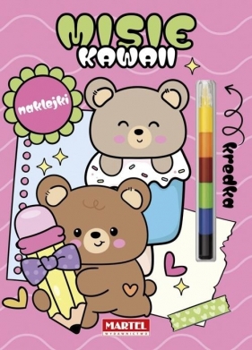 Modułowa kredka. Kawaii misie z naklejkami - Katarzyna Salamon