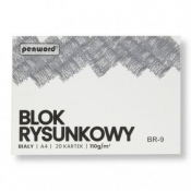 Blok rysunkowy A4 biały 110g 20 kartek