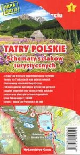 Tatry Polskie Schematy szlaków turystycznych - Opracowanie zbiorowe