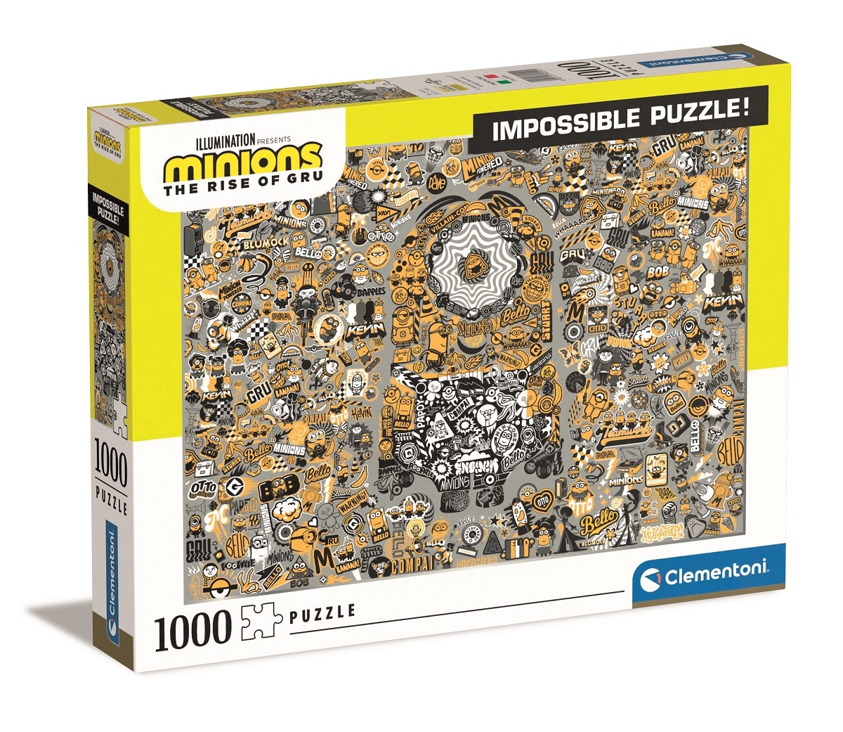 Clementoni, Puzzle 1000 el. - Impossible Minionki 2 (39554)