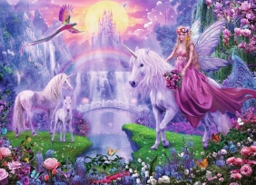 Ravensburger, Puzzle 4x100: Magiczne jednorożce (05654)
