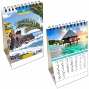 Kalendarz biurkowy 2023 pion mały Podróże