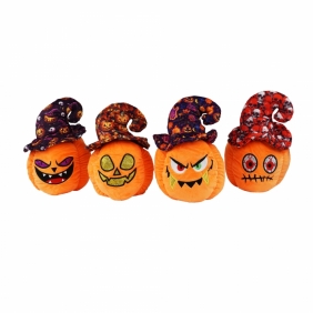 Halloweenowa maskotka - Dynia w czapce, 20 cm