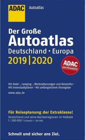 AutoAtlas ADAC. Deutschland, Europa 2019/2020 - Praca zbiorowa