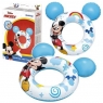 Koło dmuchane Mickey Mouse z uszami niebieskie