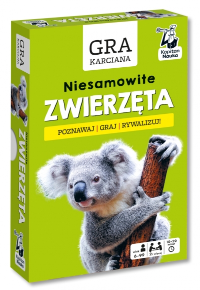 <img src='https://webimage.pl/pics/546/7/d5904905917546.jpg' style='height:440px' /> Gra karciana Niesamowite zwierzęta Kapitan Nauka