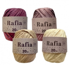 Rafia na szpulce 20m Satin Gold, 12 szt.