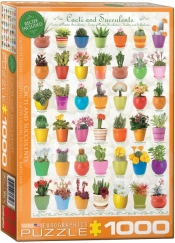Puzzle 1000: Kaktusy i sukulenty (6000-0654)