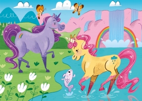 Puzzle SuperColor 2x20: I Believe in Unicorns (24754)