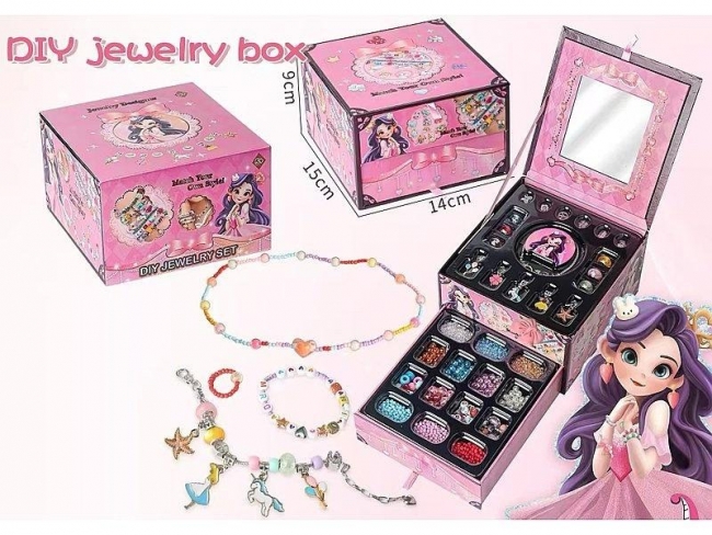 Zestaw do tworzenia bransoletek z kuferkiem