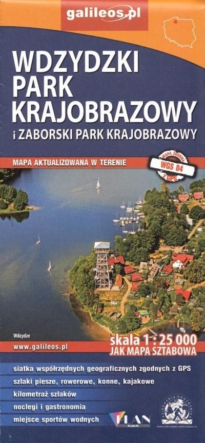 Mapa sztabowa -Zaborski i Wydzki Park Krajobrazowy
