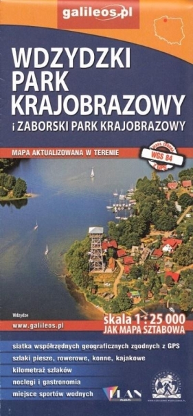 Mapa sztabowa -Zaborski i Wydzki Park Krajobrazowy - Praca zbiorowa