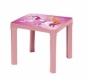 Stolik plastikowy pastel różowy
