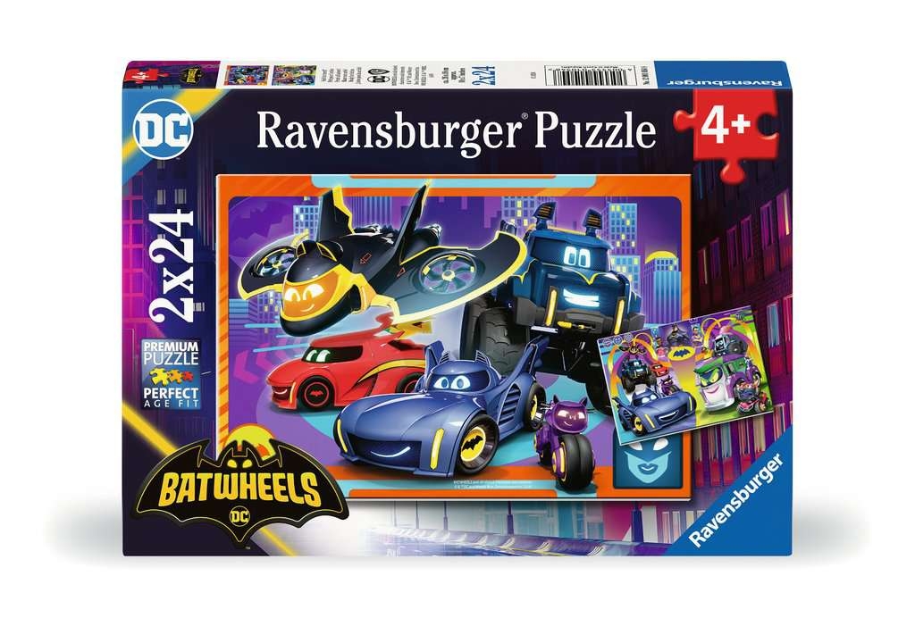 Ravensburger, Puzzle 2x24: Batwheels (12001054)