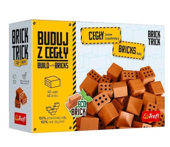 Zestaw uzupełniający Brick Trick cegły połówki 40 sztuk (61554)