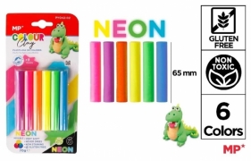 Plastelina 6 kolorów neon