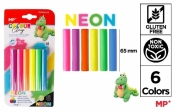 Plastelina 6 kolorów neon