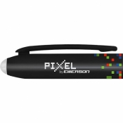 Długopis olejowy Emerson termościeralny pixel 0,7 mm czarny (p-dlucza-1x12)