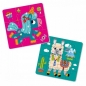 Piankowe puzzle 2w1 - Jednorożec i lama (RK6050-02)