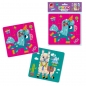Piankowe puzzle 2w1 - Jednorożec i lama (RK6050-02)