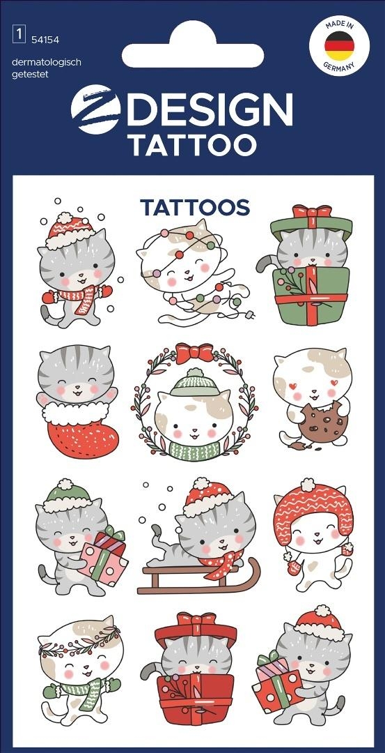 <img src='https://webimage.pl/pics/548/1/d4004182541548.jpg' style='height:440px' /> Tatuaże bożonarodzeniowe dla dzieci - kotki