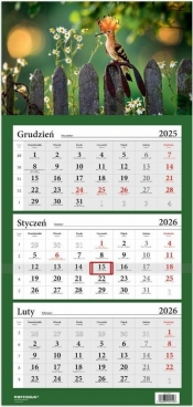Kalendarz 2026 Trójdzielny Ptak dudek