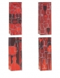 Torebka ozdobna na butelkę 12x36x9cm mix ROZETTE