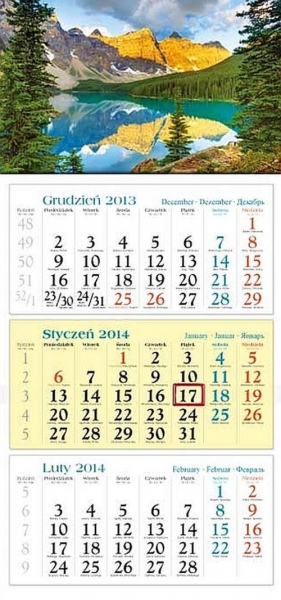 Kalendarz 2014 Jezioro - <br />