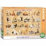 Puzzle 500 Koty i psy joga XXL