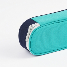 Piórnik z klapką Oxford Funky - turkusowy