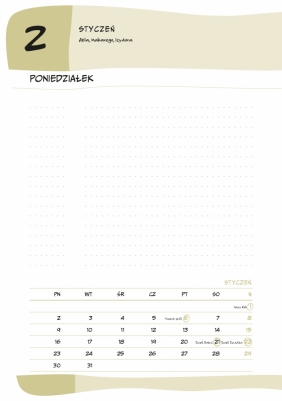 Kalendarz książkowy 2023 - Torbacz Wombat - Potepa Ksenia