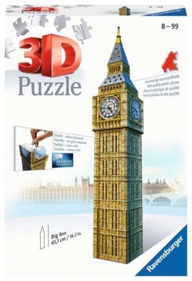 Ravensburger, Puzzle Budynki 3D: Big Ben (12554)