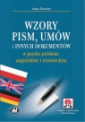 Wzory pism, umów i innych dokumentów w języku polskim, angielskim i Kienzler Iwona