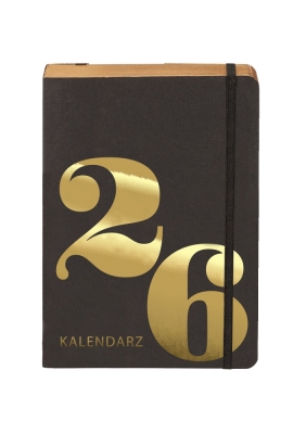 Kalendarz 2026 Kraft A5 DNS - Złoty