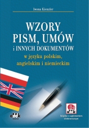 Wzory pism, umów i innych dokumentów w języku polskim, angielskim i niemieckim