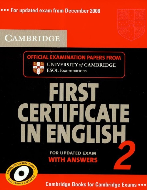 Cambridge first certificate in english 2