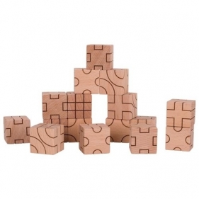 Klocki sześcienne: geometryczne (GOKI-58754)