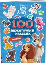  Disney Psy & Koty. 100 brokatowych naklejek