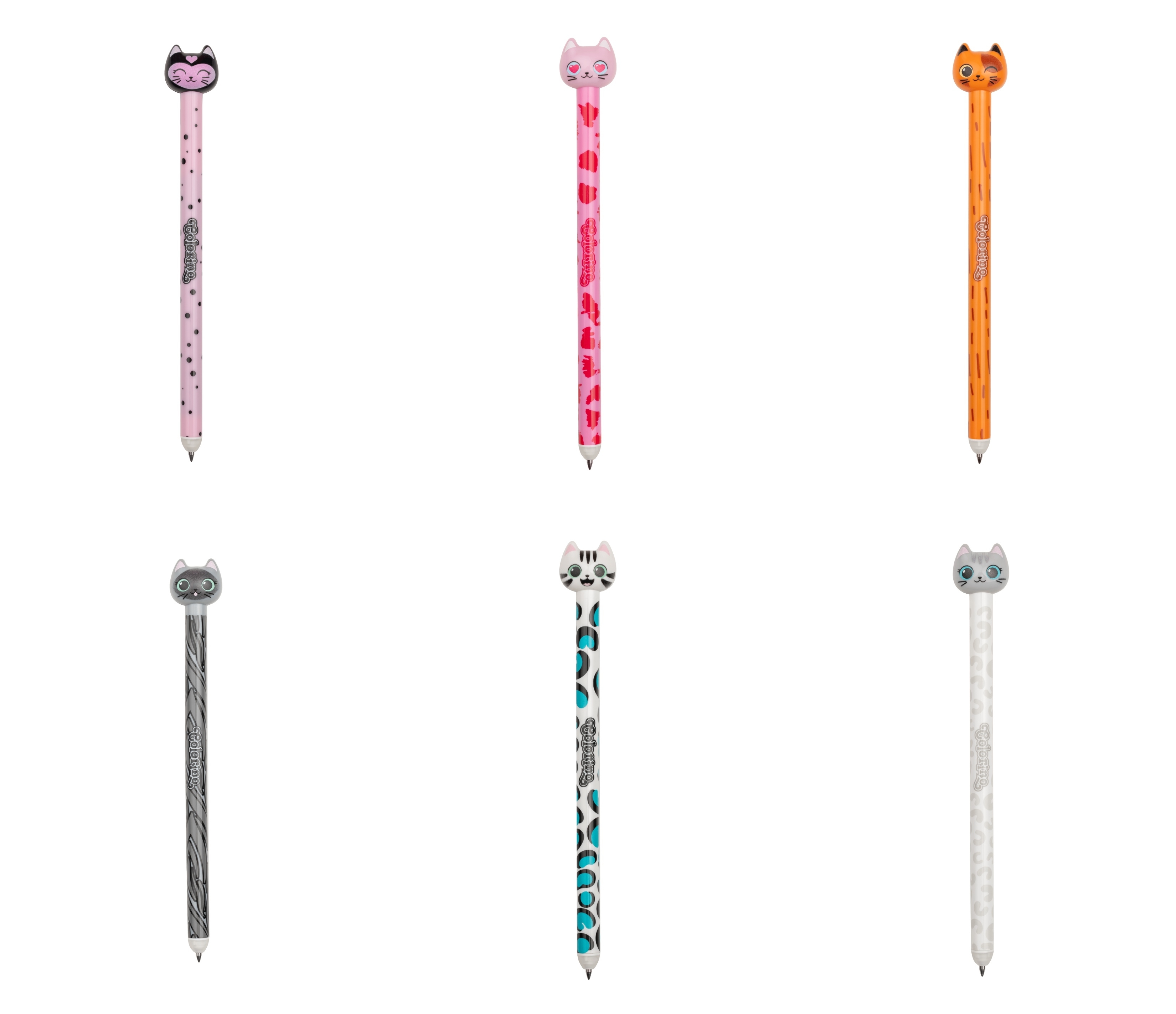 Colorino, Długopis wymazywalny automatyczny - Cats, 1 szt (10036PTR)
