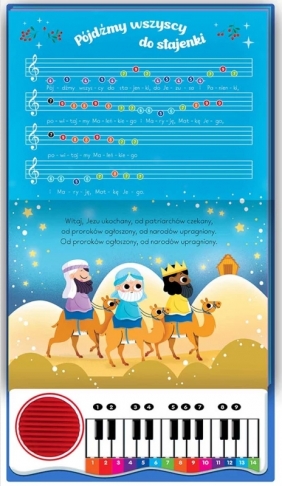 Wśród nocnej ciszy i inne kolędy dla dzieci. Sam zagraj i zaśpiewaj kolędy. Książka z pianinkiem - Anna Podgórska