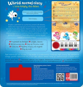 Wśród nocnej ciszy i inne kolędy dla dzieci. Sam zagraj i zaśpiewaj kolędy. Książka z pianinkiem - Anna Podgórska