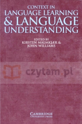 Context in Language Learning and Language Understanding PB