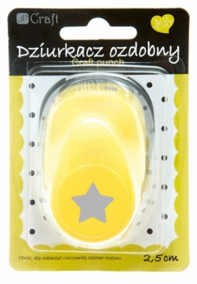 Dziurkacz ozdobny 2,5 cm Gwiazda - JCDZ-110-019