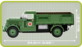 Cobi: Mała Armia WWII. Mercedes-Benz L 3000 S - ciężarówka niemiecka (2455A)