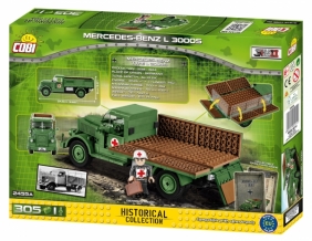 Cobi: Mała Armia WWII. Mercedes-Benz L 3000 S - ciężarówka niemiecka (2455A)