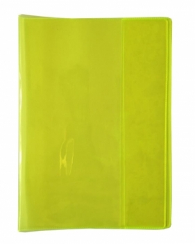 Okładka na zeszyt A5 PCV Neon żółty (10szt)