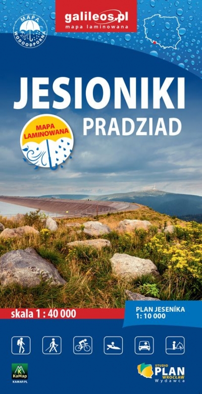 Jesioniki Pradziad. Mapa turystyczna w skali 1:40 000 (wersja wodoodporna)