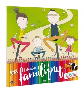 Kalendarz 2018 KAD-5 Familijny z naklejkami