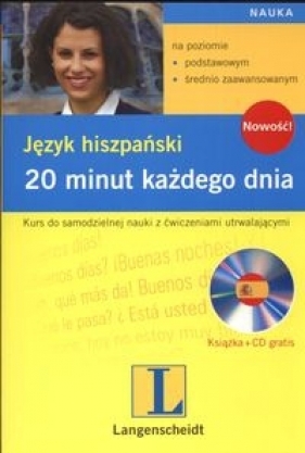 20 minut każdego dnia Język hiszpański z płytą CD - Sasorska Magdalena