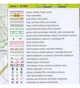 Wdzydzki Park Krajobrazowy i Zaborski Park Krajobrazowy, 1:25 000 - mapa turystyczna - Praca zbiorowa